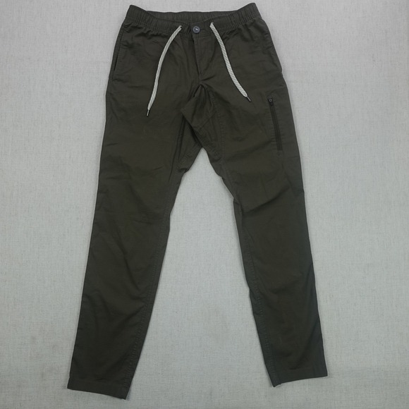 Vuori Other - Vuori Pants Mens Small Olive Green Ripstop Jogger Drawstring Stretch V412 Casual